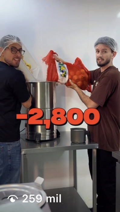 Reels de restaurante com 259 mil visualizações