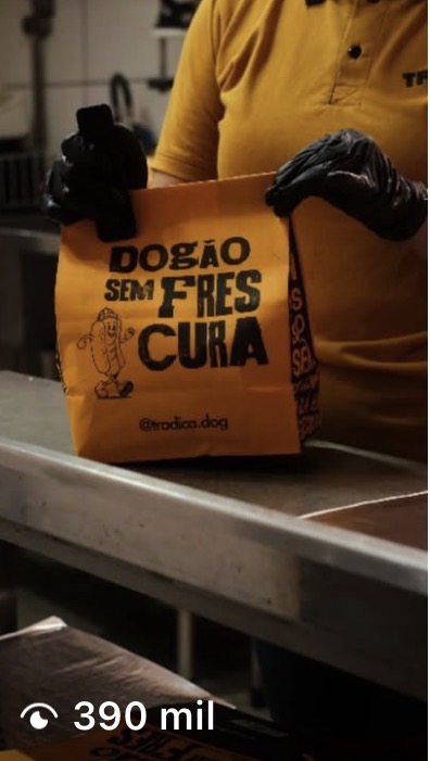 Reels de restaurante com 390 mil visualizações